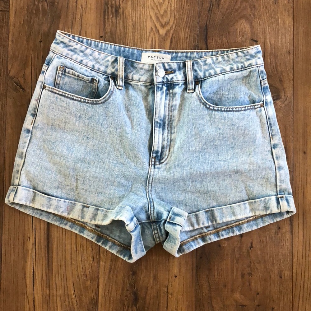 Pacsun high rise denim shorts